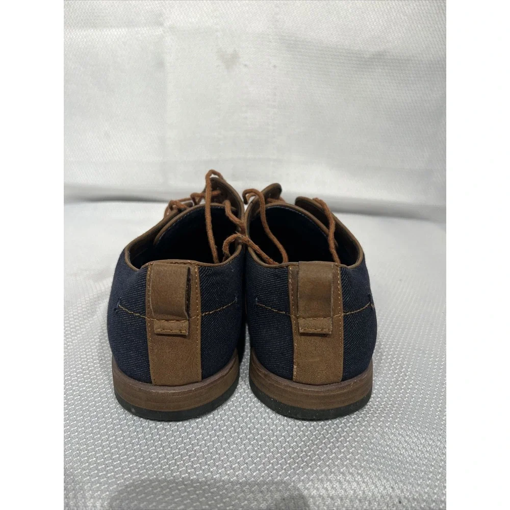 Call It Spring‎ Mens Size 10 Blue Brown Split Leather Shoes Lace Up Oxfords Work